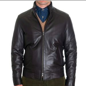 Peter Millar Lambskin Leather Jacket | S